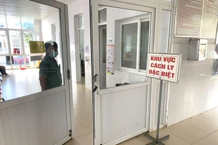 Khu vực cách ly điều trị bệnh nhân mắc Covid-19 nặng tại Bệnh viện đa khoa vùng Tây Nguyên.