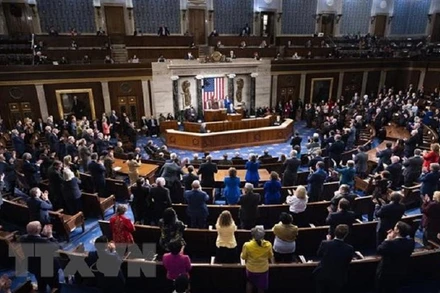 Quang cảnh một phiên họp Hạ viện Mỹ ở Washington, DC. (Ảnh: AFP/TTXVN)