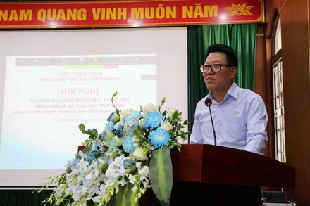 Đại biểu phát biểu tại Hội nghị.