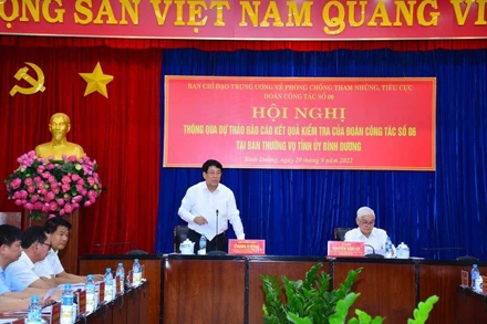 Đại tướng Lương Cường phát biểu ý kiến kết luận tại hội nghị.