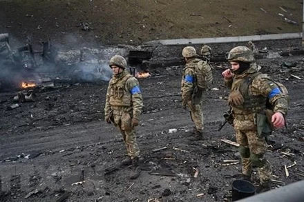 Binh sĩ Ukraine. (Nguồn: AFP/TTXVN)