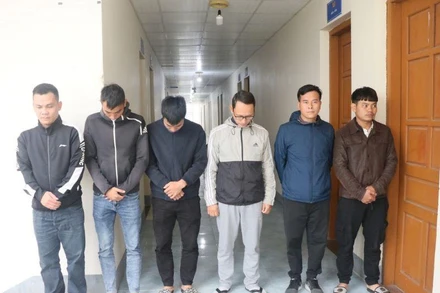 Các đối tượng tham gia đường dây đánh bạc liên tỉnh.