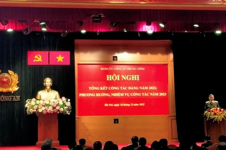 Đồng chí Tô Lâm phát biểu tại hội nghị.