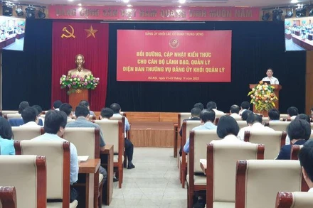 Lớp bồi dưỡng cập nhật kiến thức cho cán bộ lãnh đạo, quản lý trong các cơ quan Trung ương.