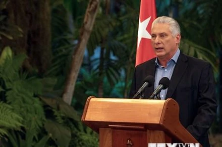 Chủ tịch Cuba Miguel Diaz-Canel. (Ảnh: AFP/TTXVN)