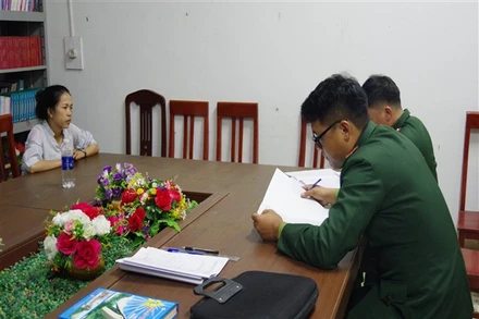 Đồn Biên phòng Cần Yên, Bộ Chỉ huy Bộ đội Biên phòng tỉnh Cao Bằng lấy lời khai đối tượng mua bán người.