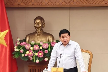 Phó Thủ tướng Nguyễn Chí Dũng phát biểu tại cuộc họp. (Ảnh: VGP)