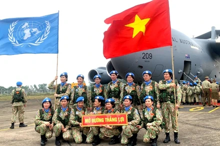 Kể từ năm 2014 đến nay, Việt Nam đã triển khai thành công 1.083 lượt sĩ quan, quân nhân Quân đội nhân dân Việt Nam và sĩ quan Công an nhân dân tham gia lực lượng gìn giữ hòa bình Liên hợp quốc. (Ảnh: KIỀU GIANG)