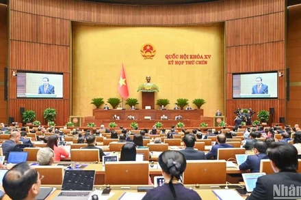 Quang cảnh phiên khai mạc Kỳ họp thứ 9, Quốc hội khóa XV. (Ảnh: DUY LINH) 