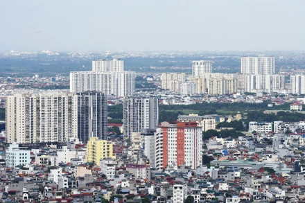 Một góc thành phố Hà Nội. (Ảnh Trần Hải) 