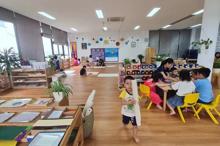 Lớp học tại Trường mầm non quốc tế FTF.