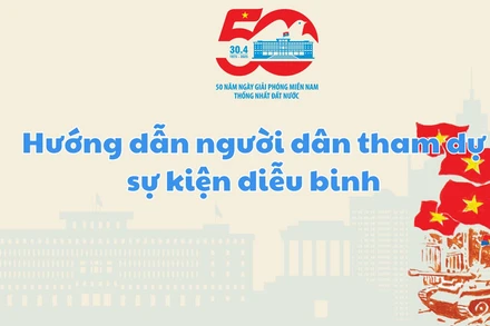 Hướng dẫn tham dự kỷ niệm 50 năm Giải phóng miền nam, thống nhất đất nước an toàn