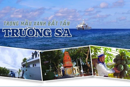 Trong mầu xanh bất tận Trường Sa 