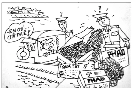 “Chơi” pháo lậu, mất tiền mua họa 