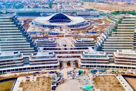 Toàn cảnh công trình Trung tâm Chính trị-Hành chính thành phố Hải Phòng sau hợp nhất.