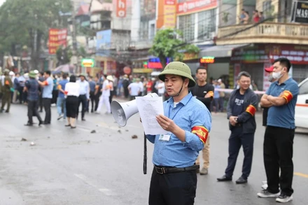 Quận Kiến An bảo đảm an toàn giao thông, an ninh trật tự trước, trong và sau cưỡng chế.