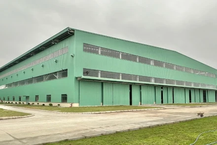 Quang cảnh nhà máy hàn đặc biệt Pourin Việt Nam tại Khu công nghiệp Nam Đình Vũ.