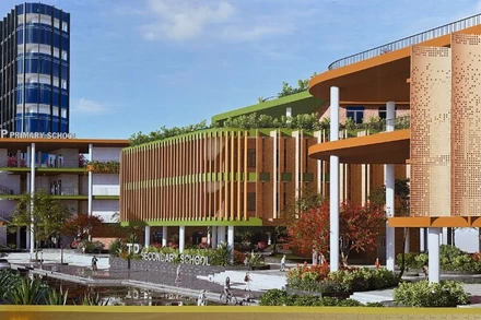 Phối cảnh Dự án Tổ hợp giáo dục Tiền Phong.