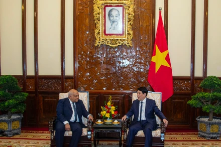 Chủ tịch nước Lương Cường tiếp Đại sứ Cuba tại Việt Nam Orlando Nicolás Hernández Guillén.