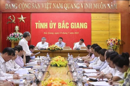 Toàn cảnh buổi làm việc. Ảnh: TTXVN