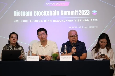 Họp báo công bố Hội nghị thượng đỉnh Blockchain Việt Nam 2023.