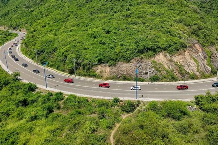 Một cung đường các tay lái xe VinFast đi qua.