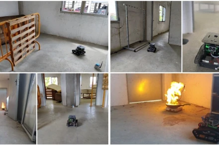 Robot có thể giúp lính cứu hỏa dò đường, lập bản đồ cứu hộ khi cháy nhà. Ảnh: Fernández Talavera và các cộng sự.