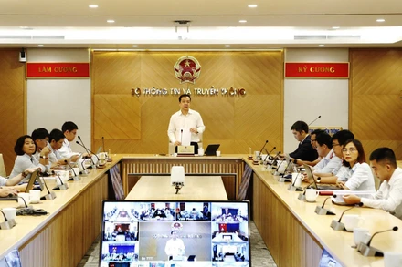 Hội nghị trực tuyến chỉ đạo, quán triệt triển khai thanh tra đột xuất việc chấp hành pháp luật về quản lý thông tin thuê bao dịch vụ viễn thông di động mặt đất. 