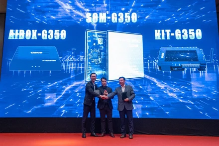 Hợp tác 3 bên giữa Bkav với MediaTek và Smart-Core (SMC) ra mắt module AIoT G350 dành cho phân khúc phổ thông.