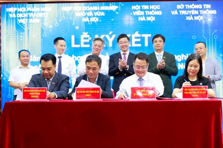 Hiệp hội Phần mềm và Dịch vụ Công nghệ thông tin (VINASA) và Sở Thông tin và Truyền thông thành phố Hà Nội ký Bản ghi nhớ hợp tác.