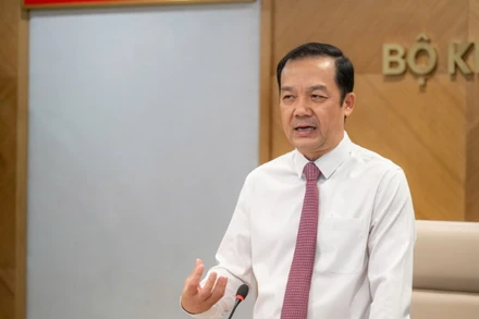 Thứ trưởng Khoa học và Công nghệ Phạm Đức Long phát biểu tại sự kiện. (Ảnh: BÍCH LIÊN)