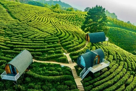 Khu du lịch sinh thái Kolia, xã Thành Công, huyện Nguyên Bình, tỉnh Cao Bằng là điểm đến “xanh”, thân thiện với môi trường. (Ảnh HOÀNG NGỌC)