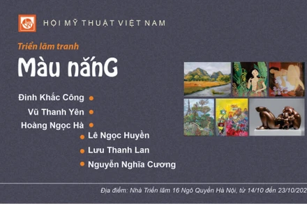 Triển lãm của 6 họa sĩ, nhà điêu khắc diễn ra từ ngày 14 đến 23/10. (Ảnh: Ban tổ chức)