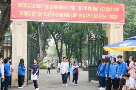 Kỳ thi tuyển sinh vào lớp 10 THPT năm học 2024-2025 (Ảnh: Trường THPT Chu Văn An)