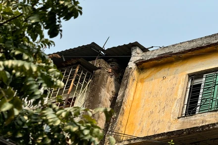 Khu tập thể cũ trên địa bàn Thành Công, Ba Đình, Hà Nội xuống cấp nghiêm trọng 