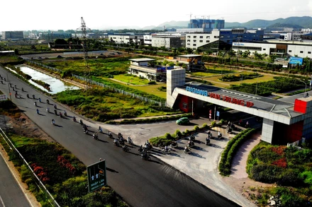 Bất động sản công nghiệp thu hút nhiều nhà đầu tư từ các doanh nghiệp trong và ngoài nước. (Ảnh: LÊ DANH LAM)