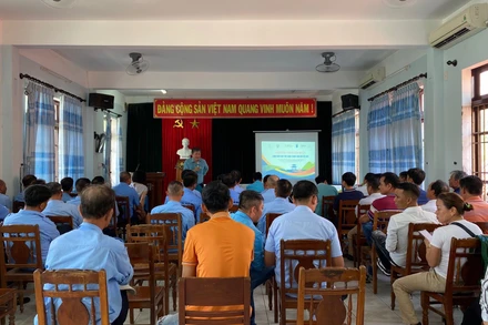 Quang cảnh buổi tập huấn.