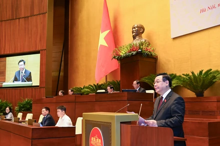 [Ảnh] Bộ trưởng Tài chính trả lời chất vấn nhóm vấn đề về lĩnh vực tài chính