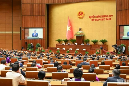 Quang cảnh một phiên họp của Ủy ban Thường vụ Quốc hội. (Ảnh: DUY LINH)