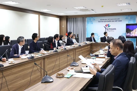 Quang cảnh buổi làm việc. (Ảnh: TITC)