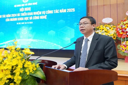 Thứ trưởng Khoa học và Công nghệ Lê Xuân Định phát biểu tại sự kiện.