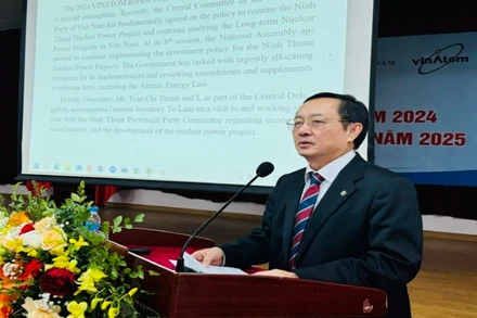 Bộ trưởng Khoa học và Công nghệ Huỳnh Thành Đạt phát biểu tại hội nghị.