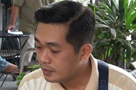 Đối tượng Lê Hoàng bị cơ quan công an tạm giữ.