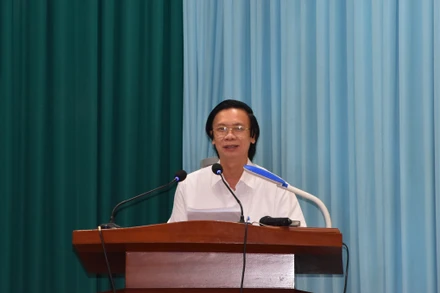 Lãnh đạo Tỉnh ủy Tiền Giang chủ trì hội nghị.