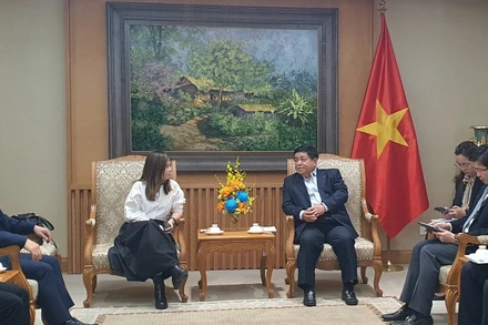 Quang cảnh buổi tiếp. (Ảnh: Chu Thanh Vân/TTXVN)