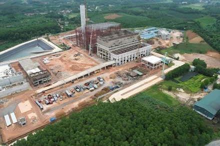 Nhà máy xử lý rác thải phát điện Trạm Thản, huyện Phù Ninh, tỉnh Phú Thọ. (Ảnh: NGÔ HÙNG)