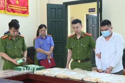 Một trong những đối tượng của chuyên án tại cơ quan điều tra.