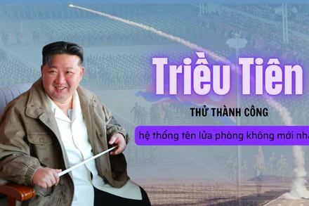 [Video] Triều Tiên thử thành công hệ thống tên lửa phòng không mới nhất