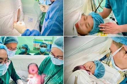 Chị T. được gây tê ngoài màng cứng và phẫu thuật lấy thai thành công tại bệnh viện Từ Dũ.