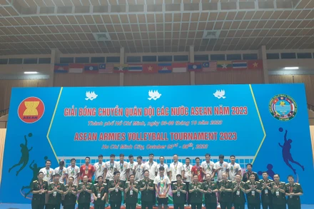 Việt Nam vô địch giải bóng chuyền nam Quân đội các nước ASEAN